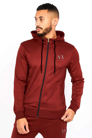 A-X Maroon Hoodie Tracksuit