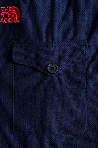 North FC Embroidered Logo Navy Blue Cotton PQ Short