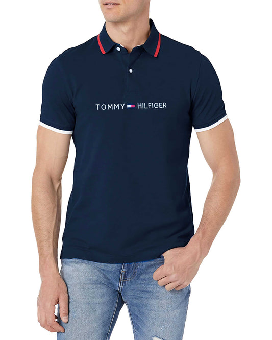 TH Imported Navy EMB Logo Polo Shirt