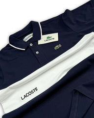 LC Imported Blue-White EMB Logo Polo Shirt