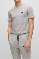 NK Big Size Cotton-Jersey Embroidered Logo Grey Tracksuit