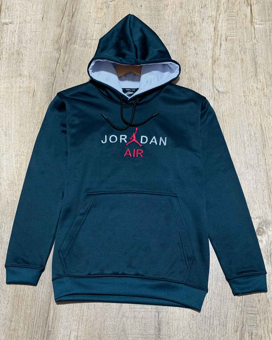 J-D Front Embroidery Logo Imported Zinc Hoodie