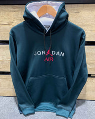 J-D Front Embroidery Logo Imported Zinc Hoodie