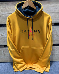 J-D Front Embroidery Logo Imported Mustard Hoodie