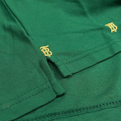 Burrberry Embroidered  Logos Green Polo Shirt