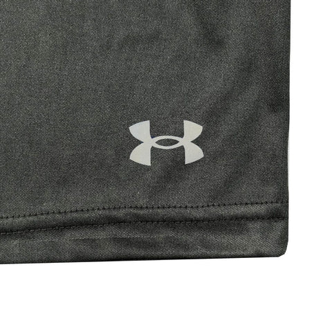 Men Dri-Fit UA Charcoal Grey Reflector Logo 2-Quarter Short