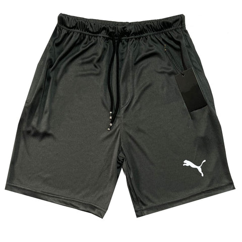 Men Dri-Fit PMA Charcoal Grey Reflector Logo 2-Quarter Short