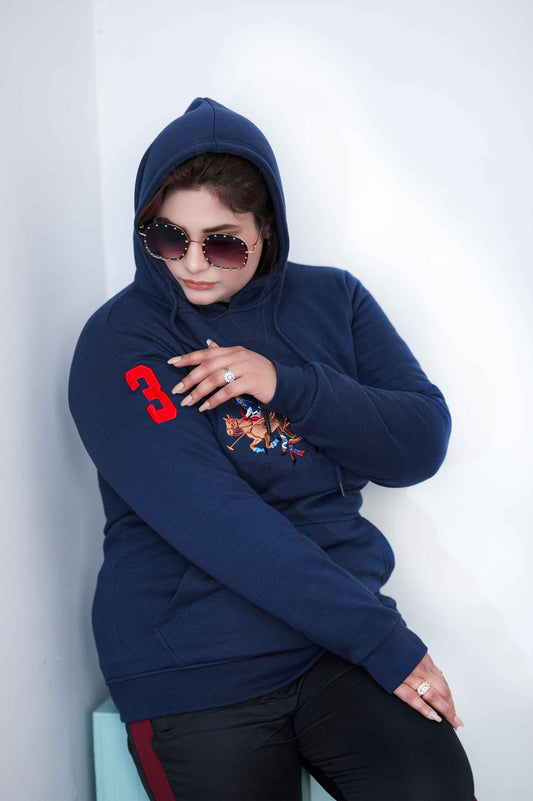 RL Women Modern Blue Hoodie