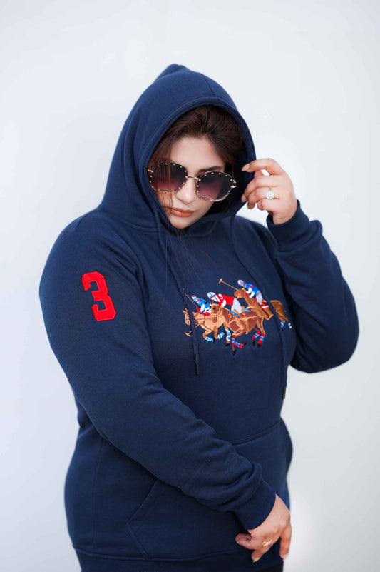 RL Women Modern Blue Hoodie