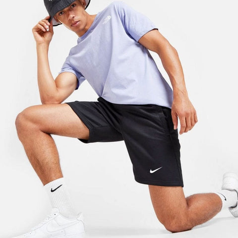 Men Dri-Fit NKE Black Reflector Logo 2-Quarter Short