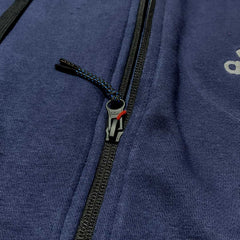 Adi-Women 3 Side Stripes Blue Hoodie