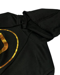 BAL Front Shinny Golden Logo Black  Hoodie