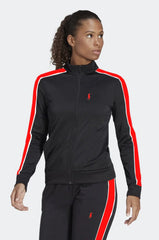 Poolo Women Synthetic side panel Black Tracksuit