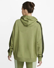 Adi-Women 3 Side Stripes Olive Hoodie