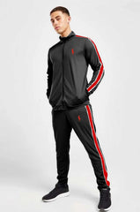 Poolo Synthetic side panel Black Tracksuit