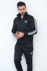 Only 3.4XL Adi Sterling Mock Neck Warm-UP 3-Stripes  Tracksuit